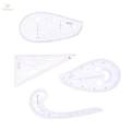 4x Multi Purpose French Curve Ruler DIY Tailors Pattern Maker Sewing. 