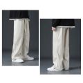 Cold Weather Sweatpants Comfy Fleece Pants Thick Plush Men's Winter Pants Elastic Waist Wide Leg Soft Sports Trousers. 