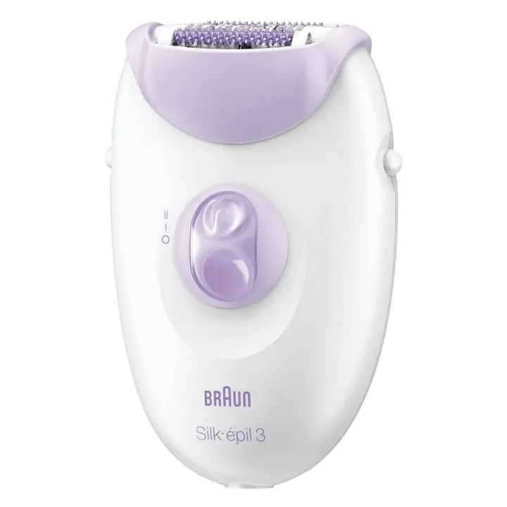 Braun%20Silk%20Epil%203,%20Legs%20&%20Arms%20Epilator%20-%20SE3000-%20White/Purple%20-%20Image%203