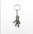 Disney Marvel Metal Groot Keychain Boy Girl Guardians of The Galaxy Groot Keychain Backpack Pendant Tree Cartoon Figure Toy Gift .  keychain for boys - keychain for kids - keychain for girls - keychain for bag. 