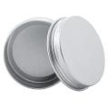 30ml Silver Small Aluminum Round Lip Balm Storage Jar Containers with Screw Cap for Lip Balm, Cosmetic, Candles or Tea(Pack of 24). 