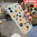 JIUMOO For Realme C20 Realme C20A Realme C11 2021 Realme Narzo 50i Case Cartoon Coffee Bean Pattern Colorful Lovely Cream Wave Border Soft Clear Shockproof Phone Cases Creative Camera Transparent Casing Simple Gentle Protective Cover. 