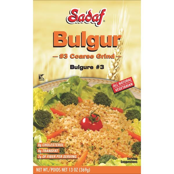 Sadaf Bulgur #3 Course - Course Bulgur Wheat for Cooking - Middle Eastern Cuisine - Traditional & Healthy Meal - Kosher - Vegetarian wheat groats 1lb 454gm