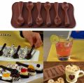 Silicone Chocolate Spoons Mold 6 Cavity. 
