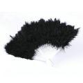 Factory price Hot saledongcheng 9 Colors New Costume Wedding Showgirl Dance Folding Hand Feather Fan Fancy. 