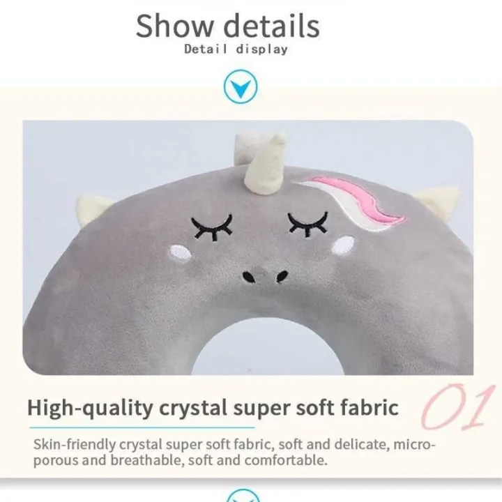 1%20Piece%20Cute%20Cartoon%20U-shaped%20Pillow,%20Portable%20Unicorn%20Neck%20Pillow%20For%20Traveling,%20Outdoor%20Activities,%20Office%20Nap%20Pillow%20-%20Image%203