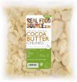 RealFoodSource Certified Organic Natural Edible Cocoa Butter Chunks (0.5KG - 1 Pack). 