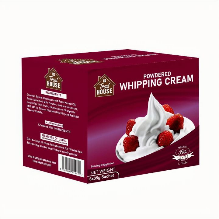 Powdered Whipping Cream Box (1 x 6 Sachet 35 Gms )