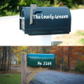 10 Sheets Letter Number Stickers for Mailbox, Door (White, 1 Inch). 