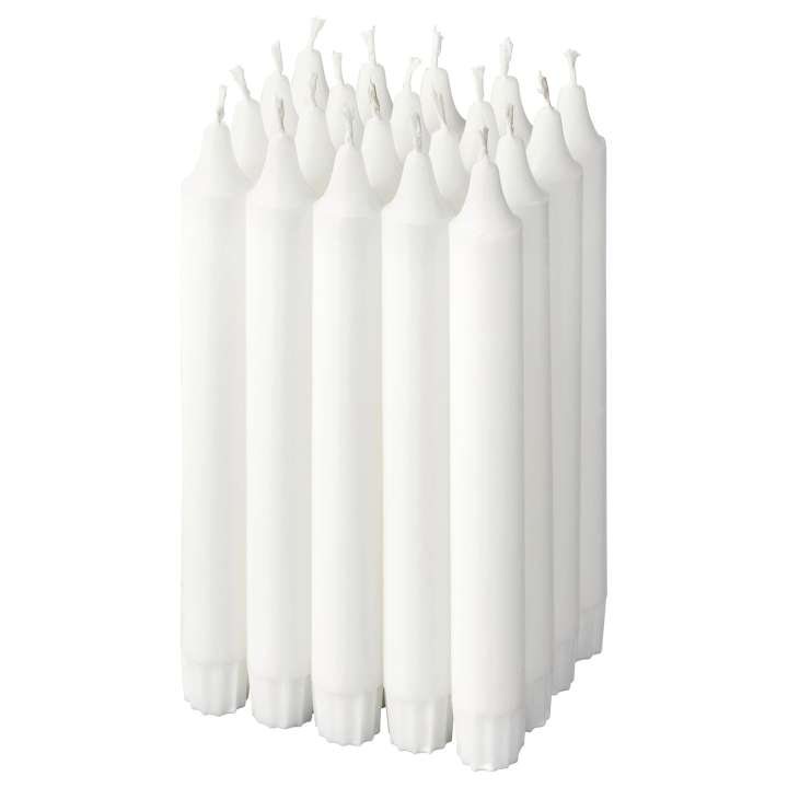 Unscented Chandelier Candle IKEA Candle Pack Set of 20 Pcs
