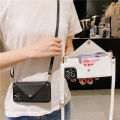 【BeginnerBer】Wallet Shoulder Strap Phone Case for iPhone 15 15Pro Max 14 Plus 13 Pro 12 11 Chain Lady Leather Card Pocket Lanyard Back cover. 
