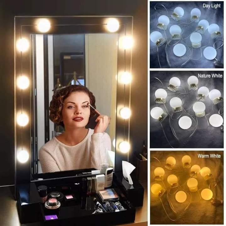 Vanity Mirror Light LED Bulbs for Makeup Mirror Stand (10 Bulbs)