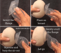 Silicone Manual Breast Pump Infant, Infant, Partner, Breast Collector with Automatic Breast Milk Correction. 