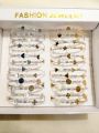 Adjustable Double and Single Layer Crystal Charm Bangles Bracelet with Free Surprise Ring | Gold & Silver Plated Bracelet for Girls & Women. 