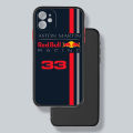 【AmbitionmA】Brand Red-Bull For Apple iPhone 15 14 13 12 11 mini Pro Max 8 7 6S 6 XR X XS Plus Frosted Translucent Phone Case. 