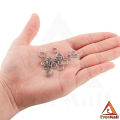 75pcs Keychain Open Jump Rings Eye Pins Jewelry Making Accessories Art Kits for DIY Epoxy Resin Key Chain Key Ring Pendants. 