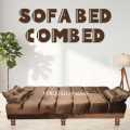 Customize Sofa CumBed 3 Seater Brown & Valvet  Special Offer Available. 