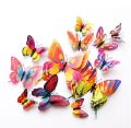 3D Butterfly Wall Stickers Decoration Magnet Butterflies Wall Sticker on the wall DIY 3D PVC 12 Pcs. 