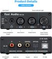 Fosi Audio Q4 Headphone Amplifier Mini Stereo DAC  for Home Cinema / TV Active Speaker. 