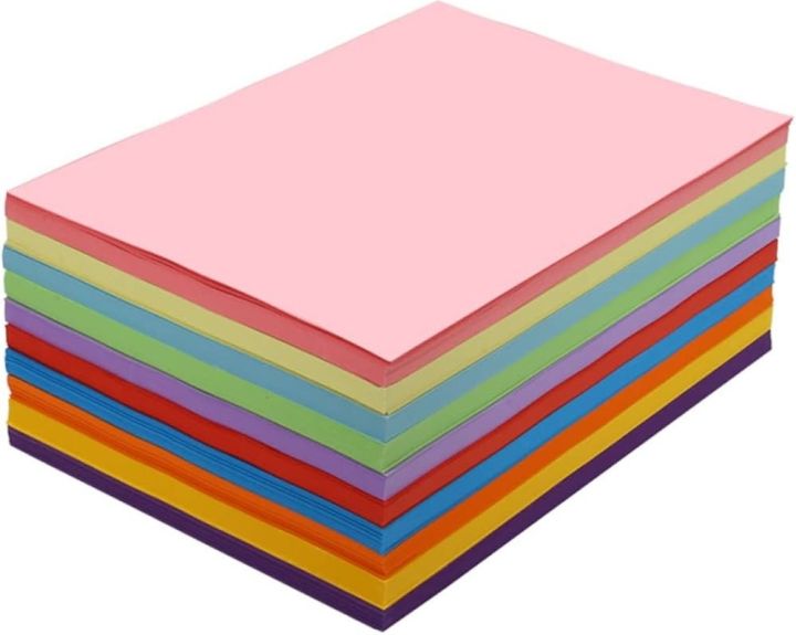 Colour Paper A4 size Mixcolour Printing Color Paper for Art and Craft ...