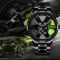 1pc Men's Wheel Sports Car Tire Shaped Watch, Student Fully Automatic Quartz Watch, Ideal choice for Gifts. 