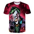 Suicide squads 3D Printed T Shirt Men Joker Face Casual O-neck Male tshirt Clown Short Sleeve Cosplay Funny T shirts Pokemon. 