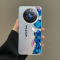 realme 13+ 5G realme13 Pro+ 5G realme 13X Big Eyes Lilo Stitch Matte Colored Silver Case Anti-Slip Cover Frosted Feel Casing. 