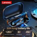 Lenovo Wireless Earphones Qt81 Bluetooth 5.1 Waterproof Headphones Touch Button Hifi Stereo Earbuds. 