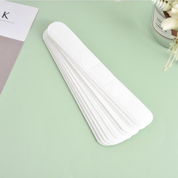 10pcs Disposable Hat Brim Stickers Shirt Collar Anti-dirty Sweat-absorbing Stickers Adjustable Hat Inner Pad Stickers Patch