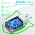 Quick Charge 4,0 3,0 QC PD Charger 18W QC 4.0 QC 3.0 USB Typ C EU US UK Wall Charger for iPhone 11 Pro Xiaomi Samsung PD Charger. 