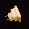 M Type Power Plug Adopter 2Pin to 3Pin Power Plug Converter Socket 10A 250V ABS Quality. 