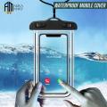 Waterproof Mobile Cover, Universal Waterproof Mobile Pouch Case for all IOS and Android Phones, Waterproof Cover Bag Mobile Phone Protector, Underwater Waterproof Rainproof Mobile Case, Transparent Pouch for Cell Phones. 