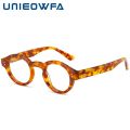 UNIEOWFA Acetate Round Prescription Glasses Men Retro Optical High Myopia Eyeglasses Male Multifocal Progressive Eyewear Bifocal. 