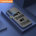 YIWESAN For Tecno Pova Neo Case Fashion Word Touch My Phone Thin Edge Frosted Transparent Hard Cases Shockproof Casing Full Cover Protect Case. 