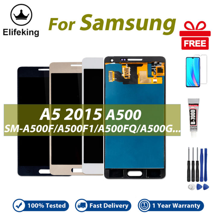 LCD No Frame For Samsung Galaxy A5 2015 A500 Display Touch Screen Digitizer Assembly Replacement Parts A500F A500FQ