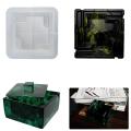 Kit Home Ashtray Molds Crafts DIY Silicone Resin Molds Clay Decor Ashtray Resin Silicone. 