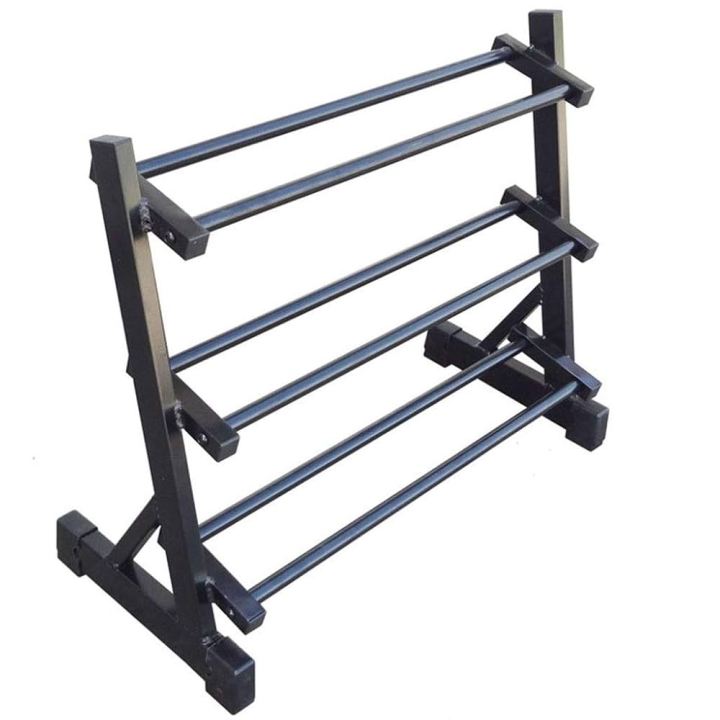 Heavy-Duty 3-Tier Dumbbell Rack – Steel Weight Storage Stand for Home ...
