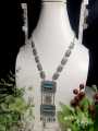 Silver Long Mala Set with Dangling Coins – Ethnic Traditional Jewelry. 