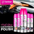 Flamingo Car Dashboard Polish High Gloss Leather and Tyre Wax / Plastic Restorer for Car and Bike. 