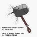 Avengers Sticker for Laptop - Thor Sticker - Aesthetic Stickers - Marvel Stickers - Thor Stickers - Size 3inch x 3 inch. 