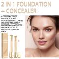 New Double Concealer Foundation Stick Moisturizing Coverage Contour Acne Long Lasting Brighten Waterproof Makeup Spots E8v2. 