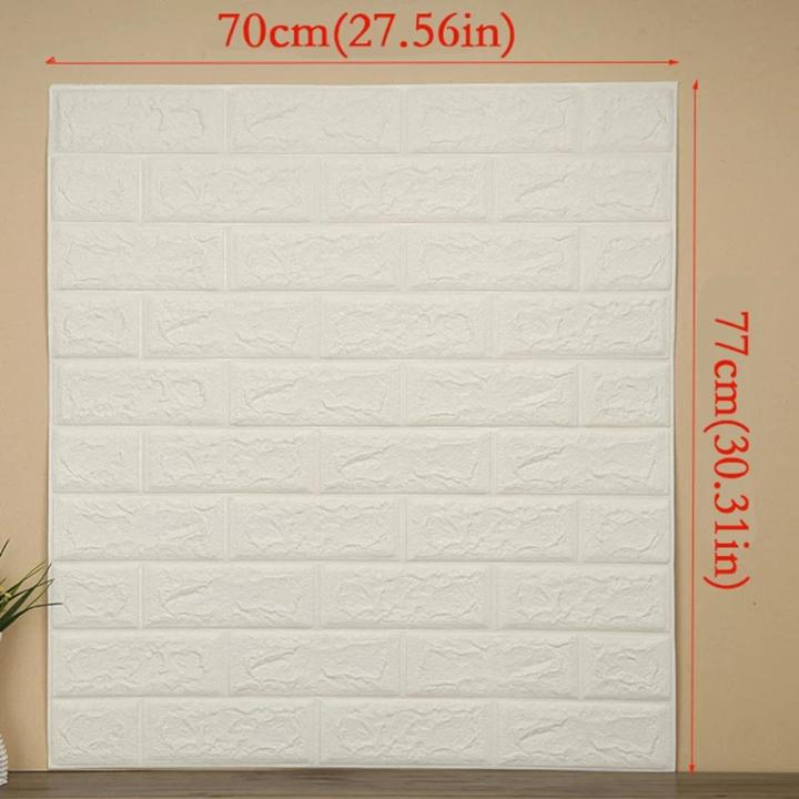 wallpaper 70x77cm 3d stone brick Pe foam wallpaper poster wall sticker security wall decoration living room