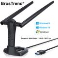 BrosTrend Longe Rannge Model (AC3 V2) (1200Mbps) Dual Band  5GHz/2.4GHz WiFi Adapter.Wireless network speed 867Mbps, 2 X External Antennas,USB 3.0.Compatible with Windows 10/8/7 / XP, Linux Mint, Xubuntu, Zorin, Raspberry Pi 2+, Raspbian, AC3L. 