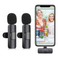 Original K9 Dual Wireless Microphone For Android Type C & Apple_iPhone For Live Streaming Vlogging Recording and Live Interviews Live Game Video Shooting Streaming Vlogging  Type C Android, IOS Lightining  K9 Dual Mic. 