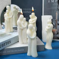 3D Abstract Human Body Candle Mold Silicone, Diy Life Series Molds For Candle Making, Aroma Soy Wax Handmade Soap Polymer Clay Plaster Epoxy Resin Moulds For Home Decor Gifts 3D DIY Silicone Candle Molds. 