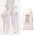 Dance Bag Shoes Storage Pouch Ballet Organizer Handbag Bags Pouches Satin Ballet Shoe Bag Satin Dance Shoes Pouch Ballet Huiye. 