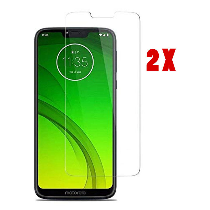 Motorola Moto G7 power Screen Protector Tempered Glass Premium High Quality Polish Glass  For Moto G7 - 2Pcs