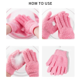 1/2/6Pcs Five Fingers Bath Exfoliating Glove Scrub Body Foam Back Bathing Cleaning Gloves Bathroom Accessories. 