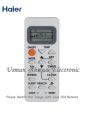 Haier AC remote YR-M10. 