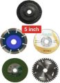 Cutting blade combo of 5 Inches  Wheel-Grinding Angle Grinder, Set of 5 pcs. 